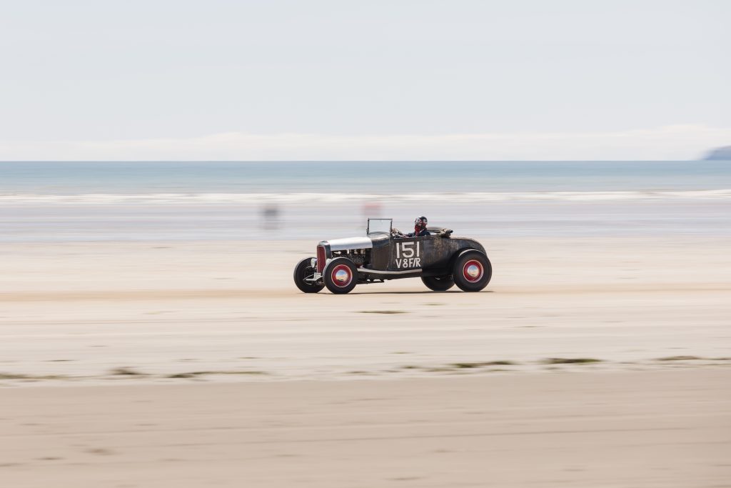 Hot rod races at Pendine Sands