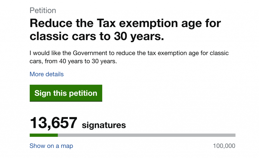 Campaign to have road tax exemption age reduced to 30 years hopes to reach Parliament