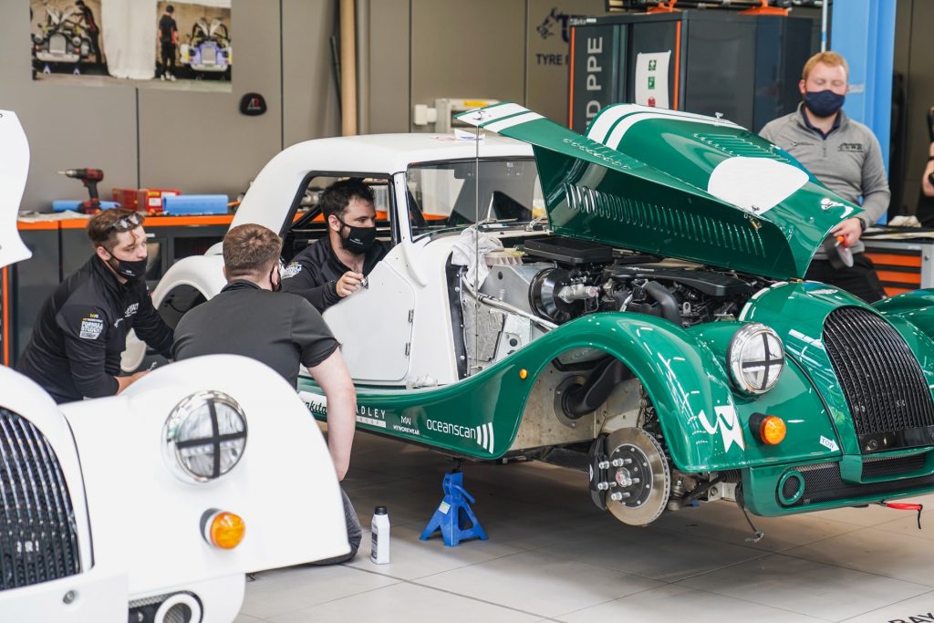 Morgan Plus Four racing cars