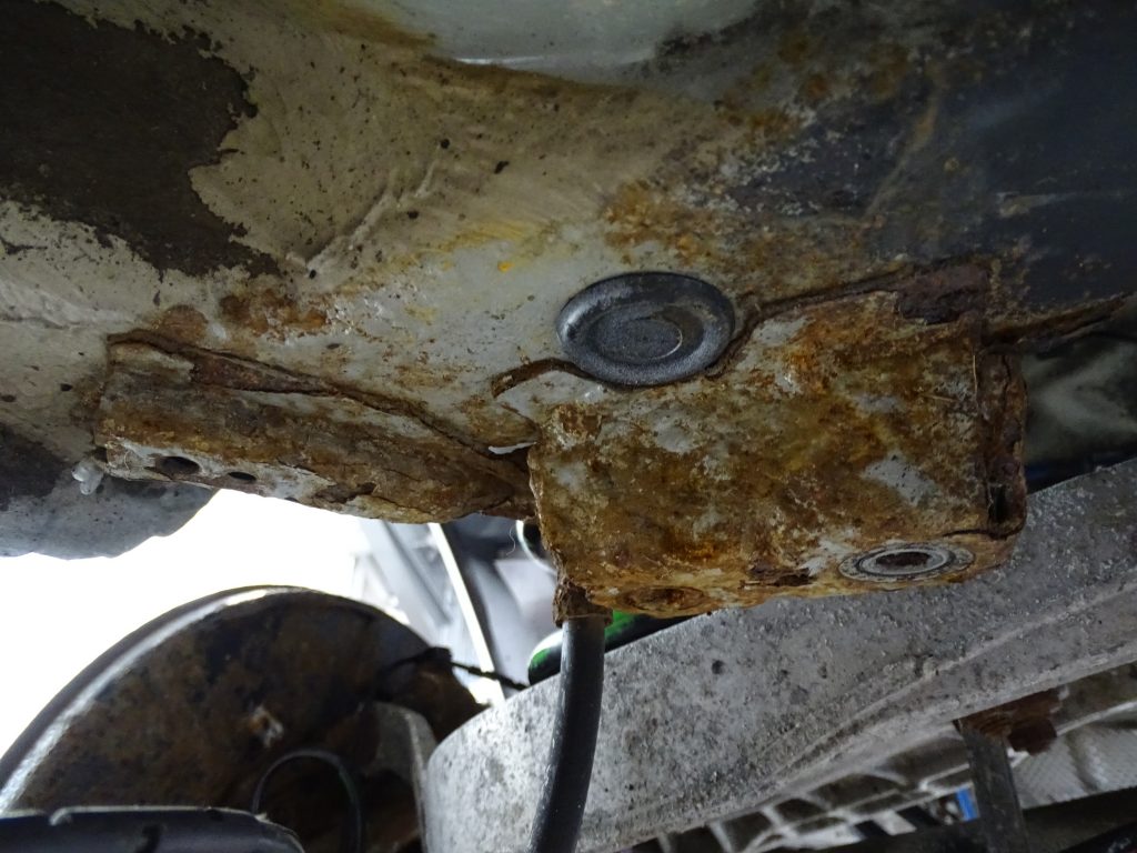 Rust on a 2003 BMW M3 E46 that's done 71000 miles