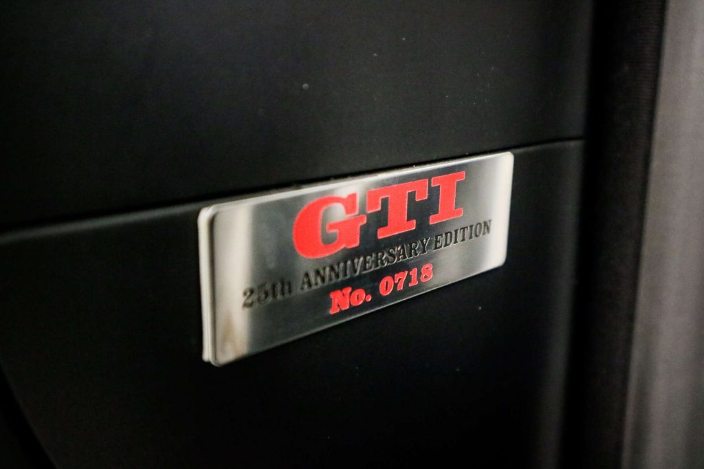 VW Golf GTI 25 Anniversary badge plaque