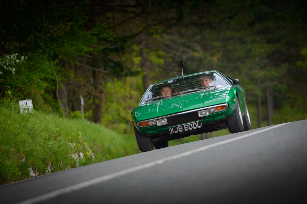 Mike Brewer and Edd China with the Lamborghini Urraco