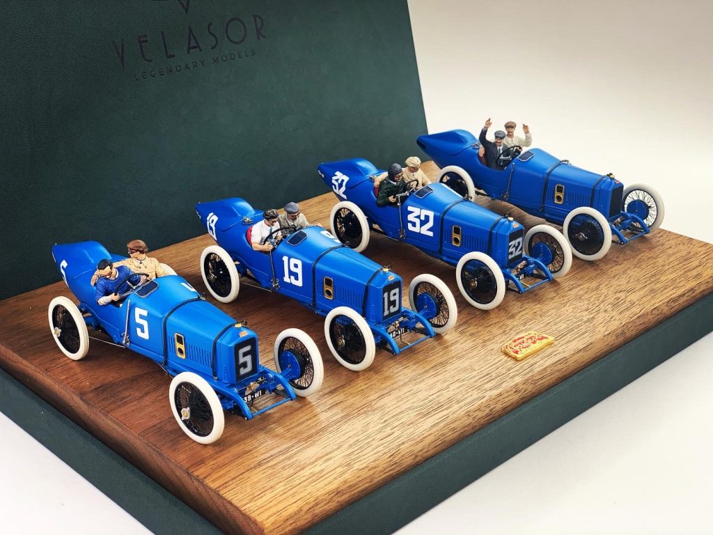 1914 Peugeot L45 Grand Prix Racer slot cars by Velasor