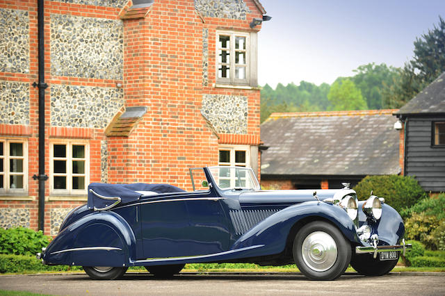 Highest premium paid for a Bond car_1937 Bentley 4 ¼-Litre Gurney Nutting 3-Position DHC, Never Say Never Again
