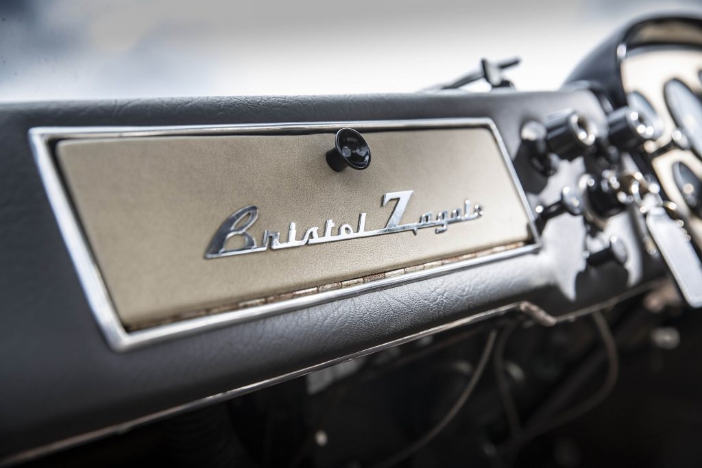 Bristol 406 Zagato glovebox badging