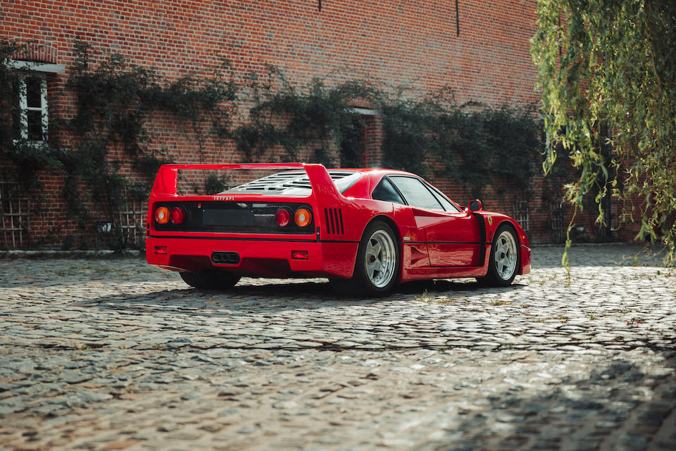 1989 Ferrari F40 Berlinetta for auction at Bonhams Zoute sale 2021