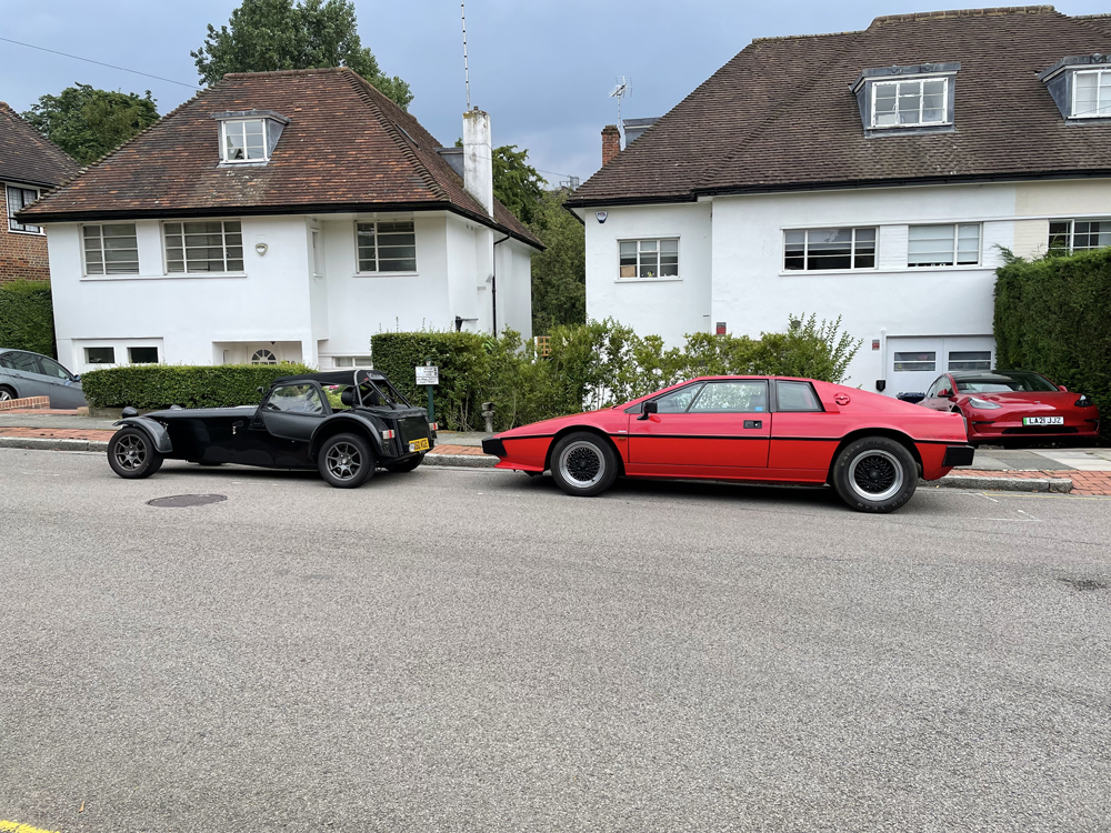 Nik Berg's Lotus Esprit S3 and Caterham 7