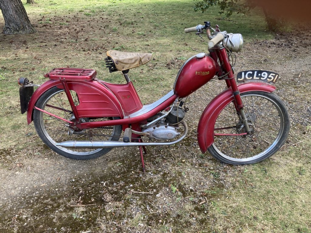 Alan Pooley petroliana collection Phillips motorcycle