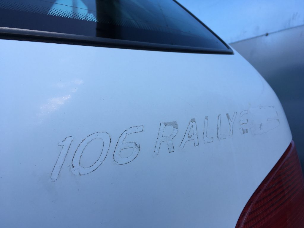 Peugeot 106 Rallye faded decals