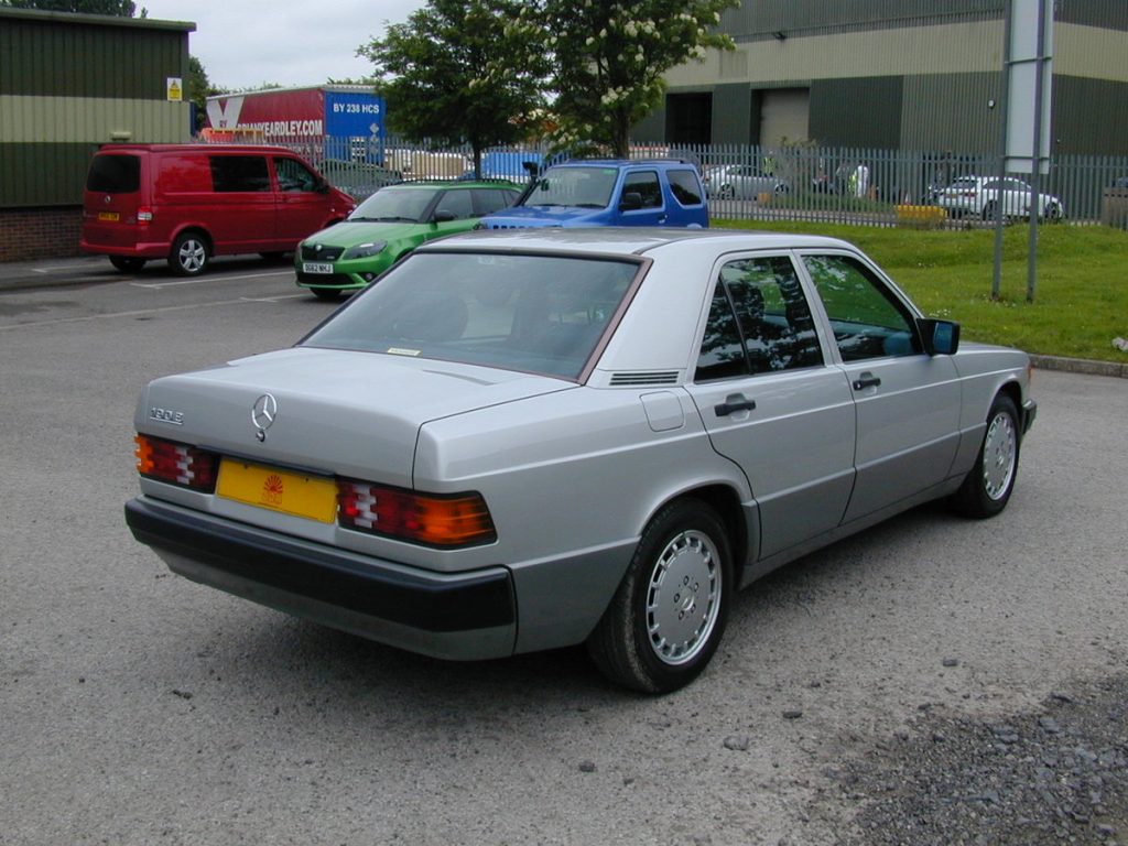 Mercedes 190 E No Time To Die rear