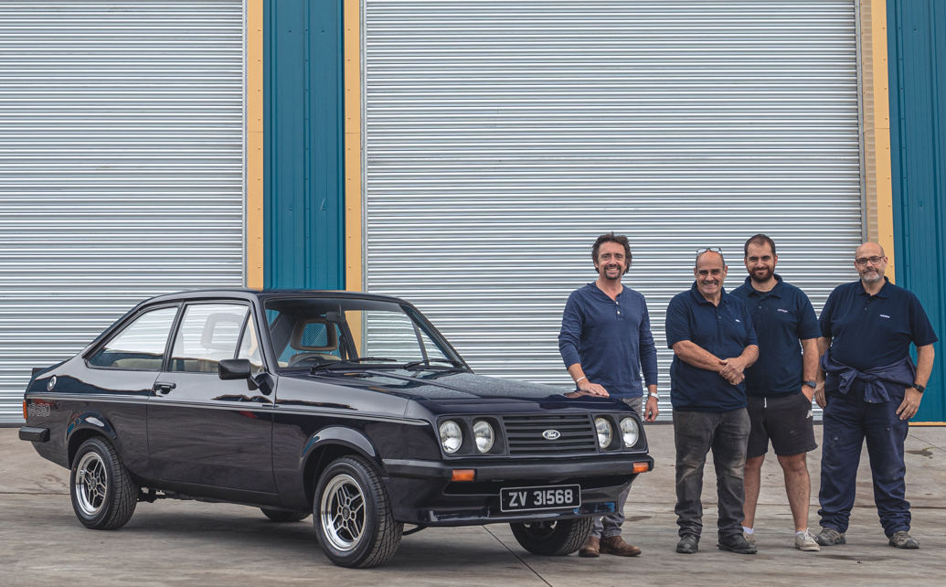 Richard Hammond and The Smallest Cog’s first project – a restored Ford Escort RS2000 – could be yours