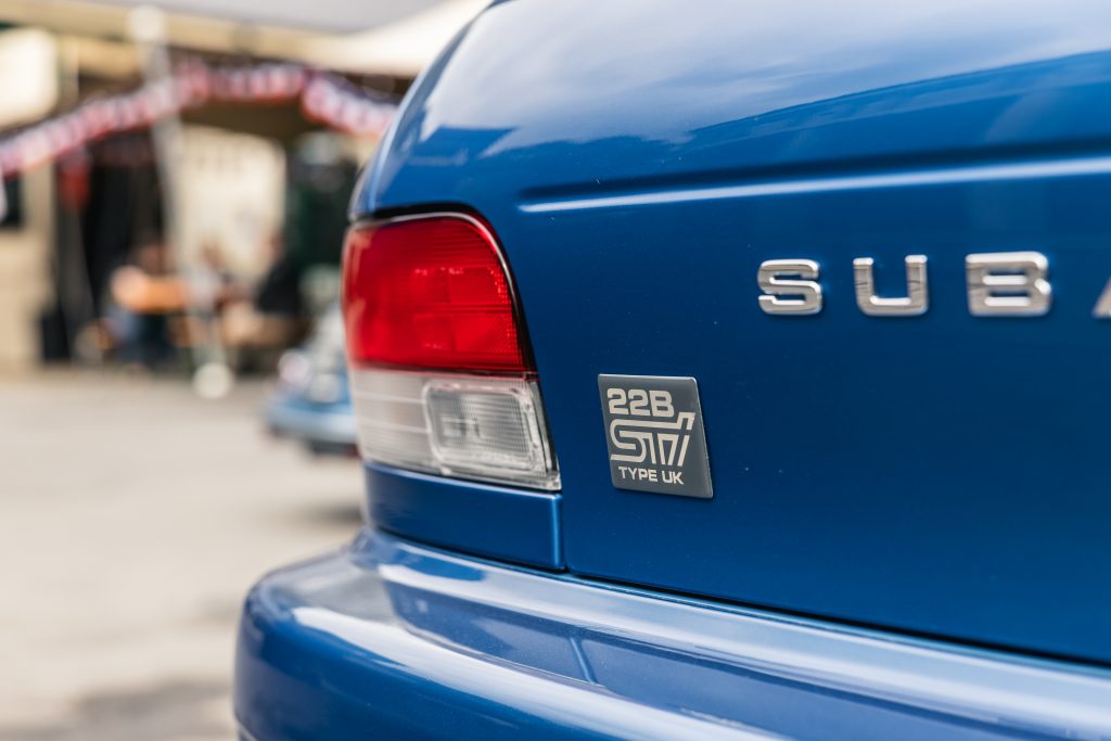 Subaru Impreza 22B STi badge