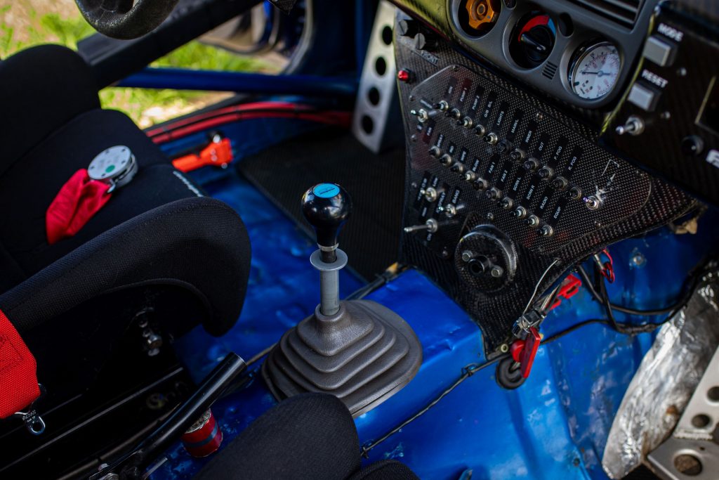 Interior of 1993 Subaru Impreza driven by McRae and Vatanen and Burns