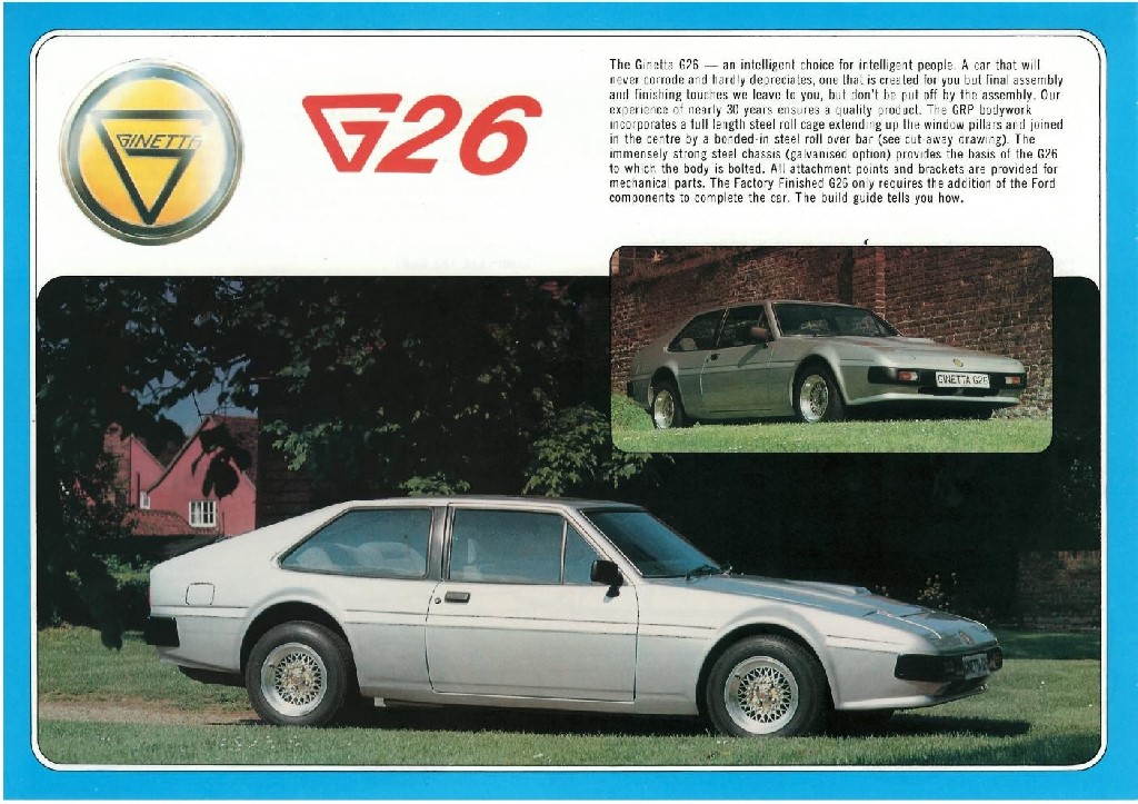 Ginetta G26 brochure