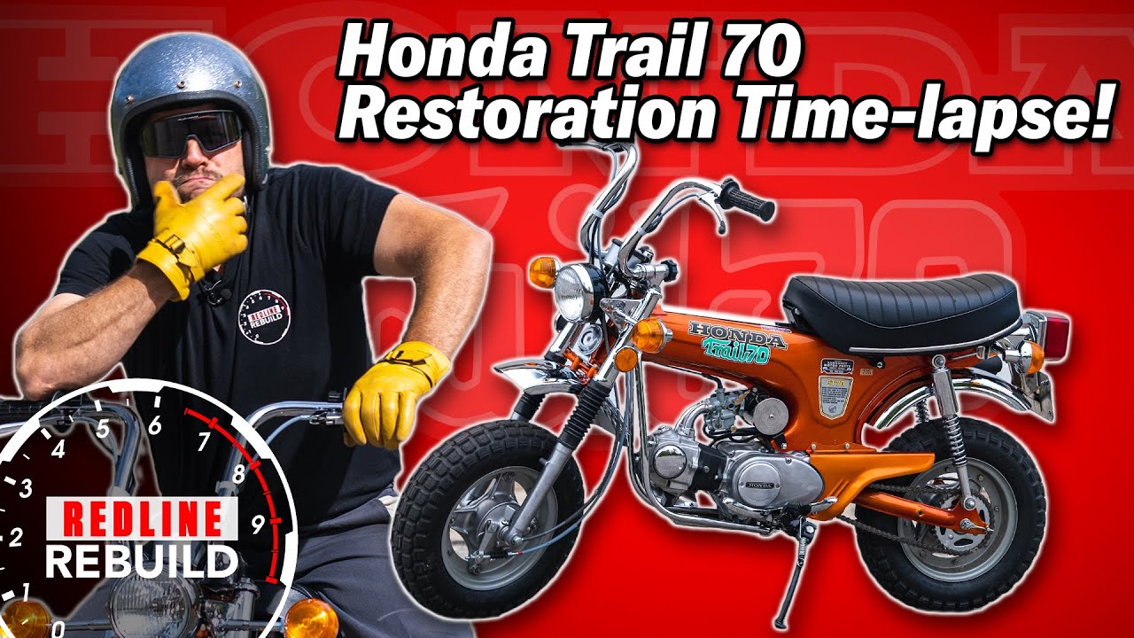 Watch a full restoration of Honda’s legendary Trail 70 mini bike in minutes