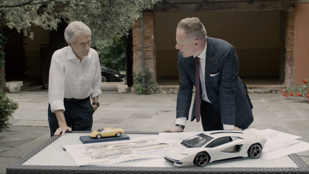 Marcello Gandini and Mitja Borkert discuss Lamborghini design