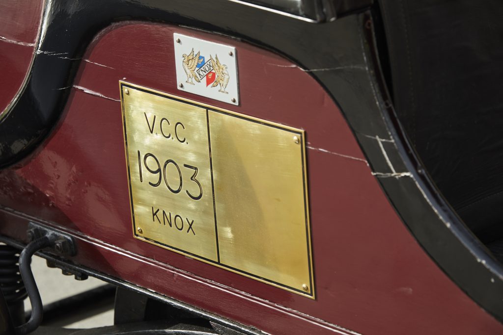 1903 Knox is certified as a veteran car