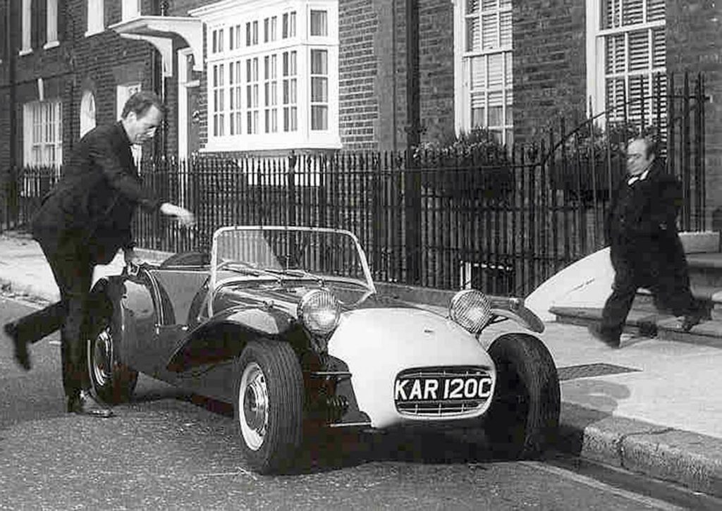 Lotus 7 with Patrick McGoohan in The Prisoner TV show