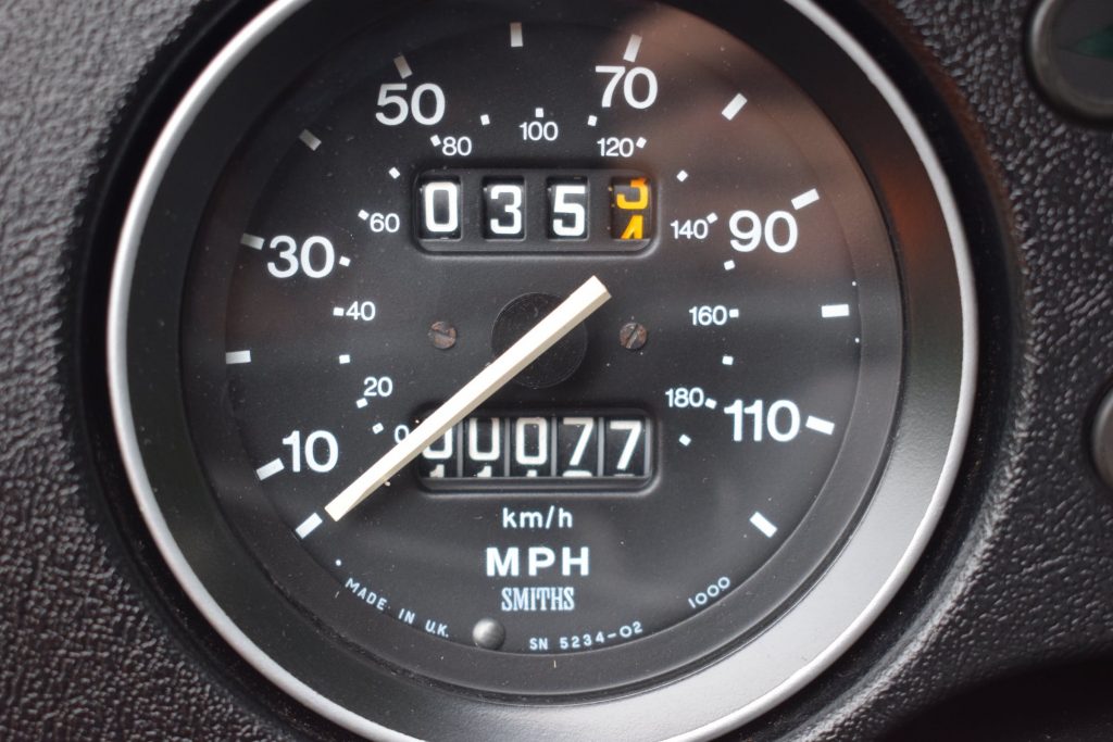 1981 MGB Limited Edition odometer