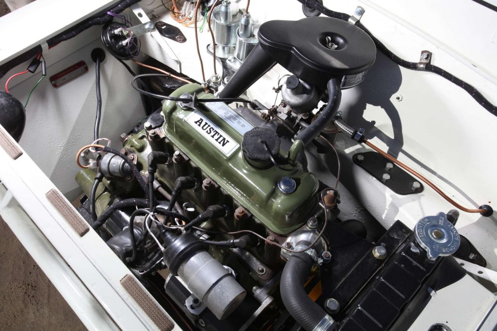 The Prisoner Mini Moke engine