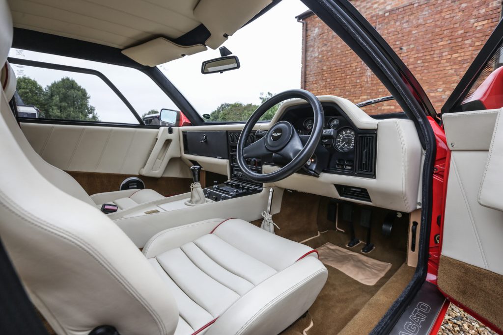 Aston Martin V8 Vantage Zagato interior