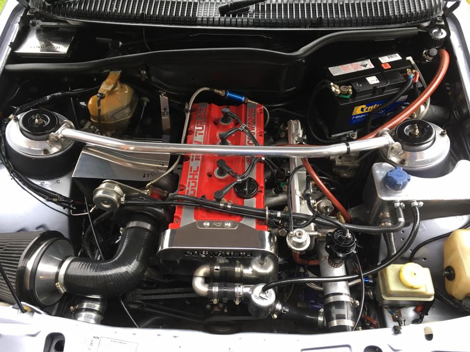 Ford Sierra RS Cosworth engine bay