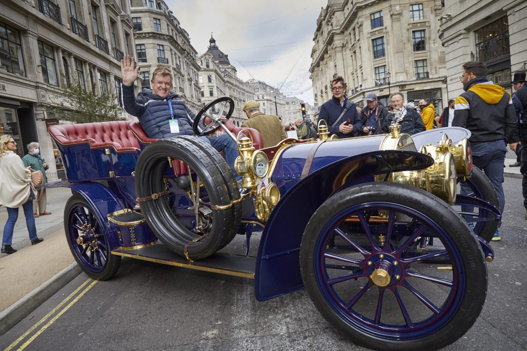 Shane Houlihan, 1904 Fiat, during the Regent Street Motor Show 2021