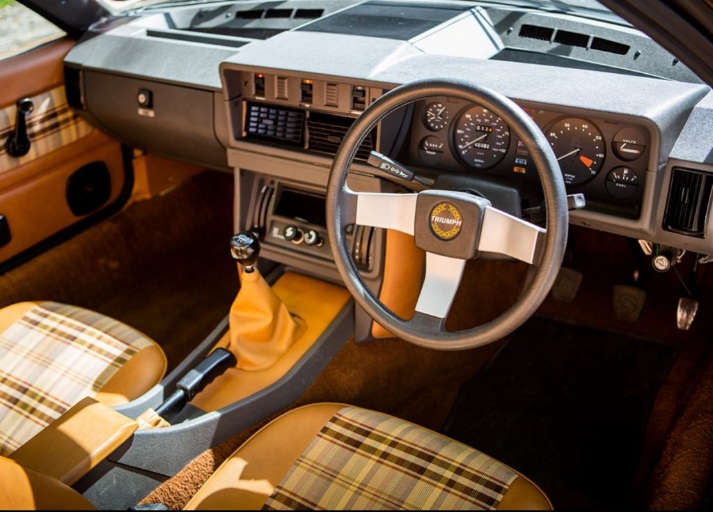 TR7 interior