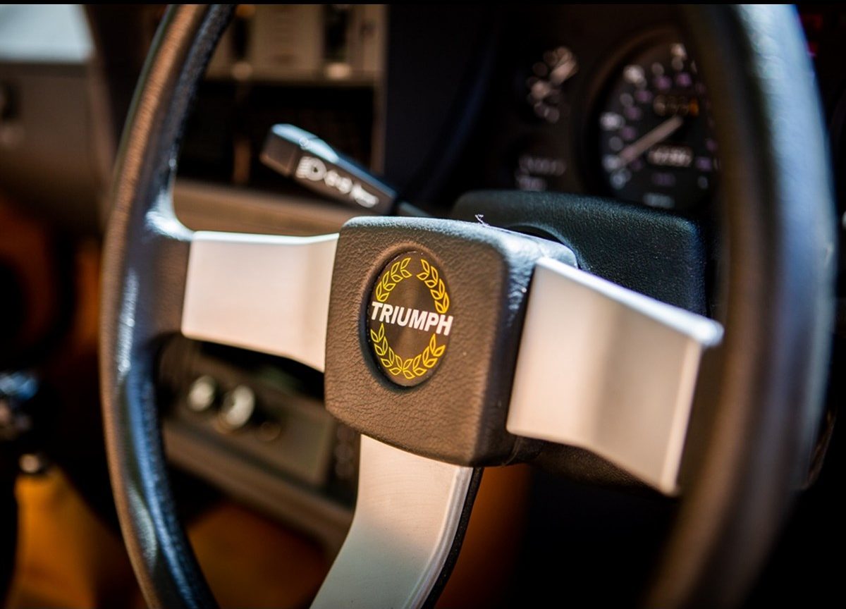 TR7 steering wheel