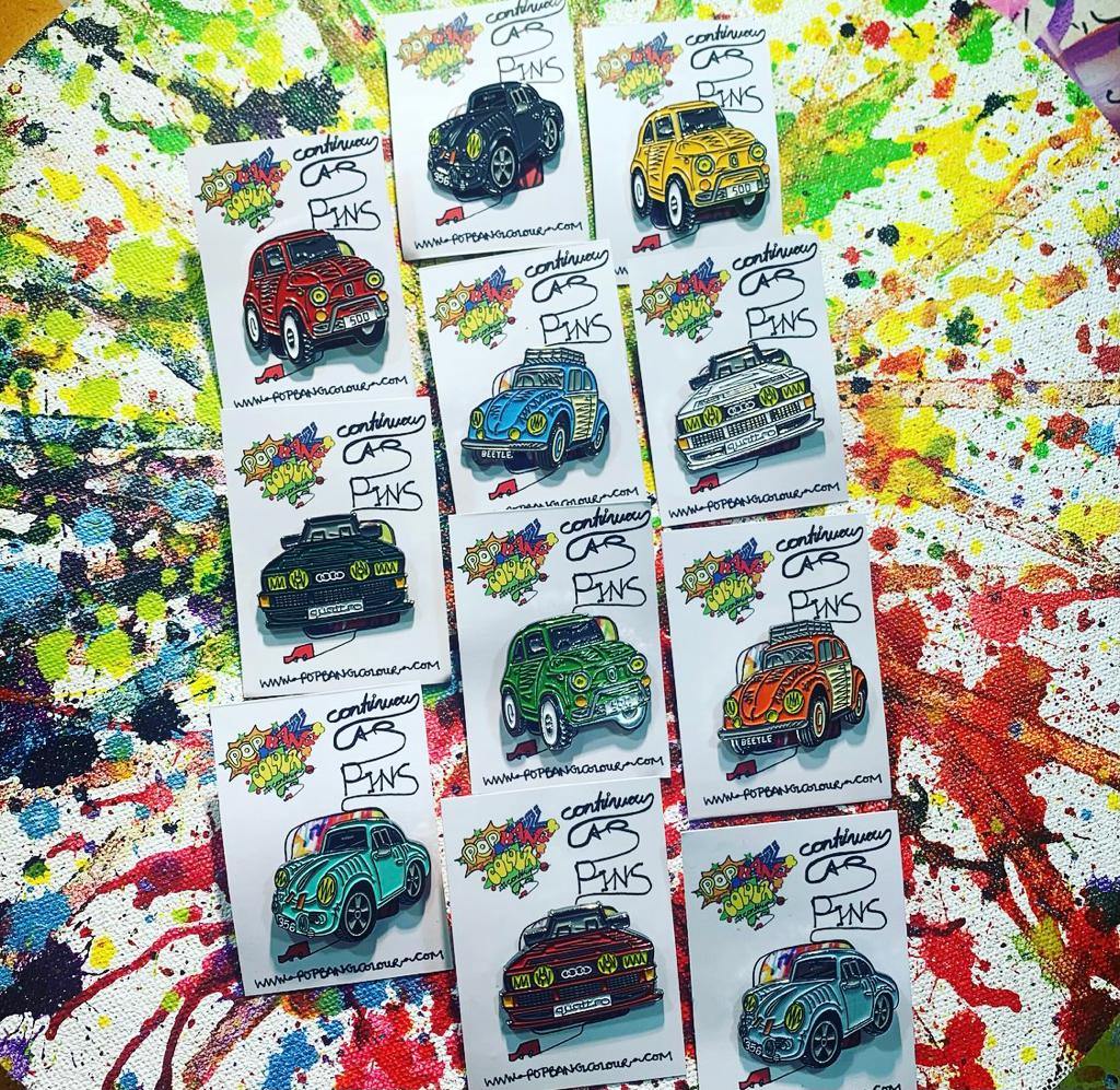 Popbangcolour enamel pins