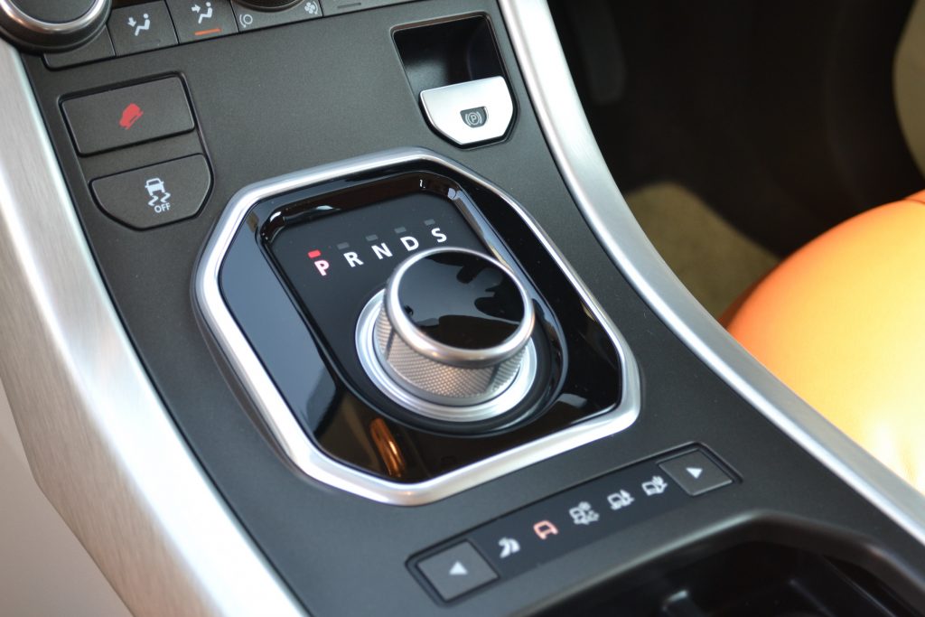 Range Rover Evoque gear selector