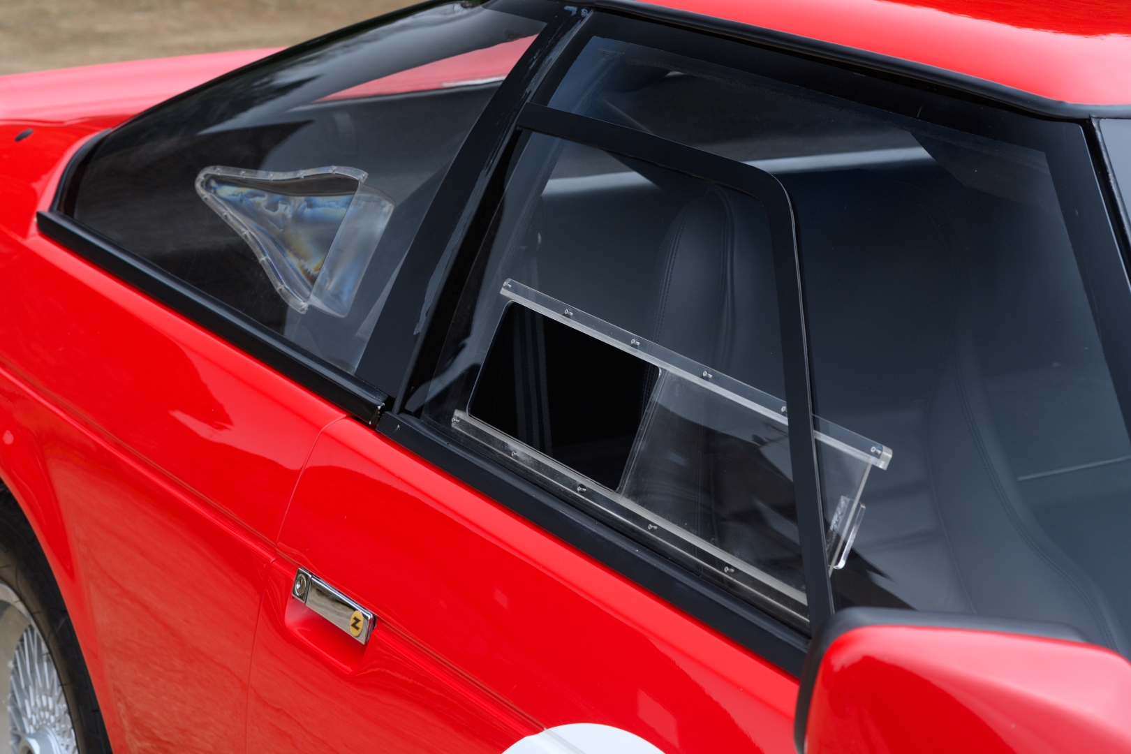 Aston Martin V8 Vantage Zagato with perspex windows