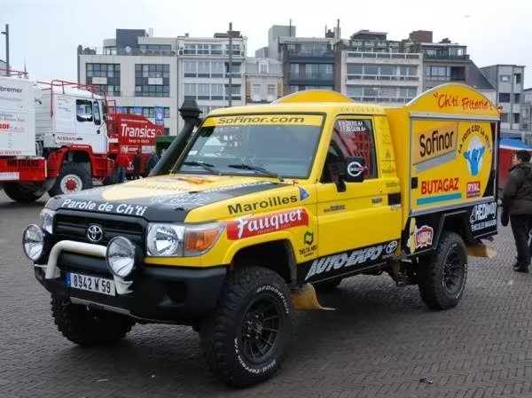 Herve Drier's chip van Dakar rally