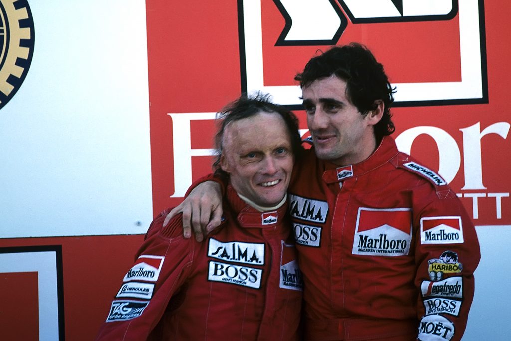 Niki Lauda and Alain Prost 1984 F1 championship