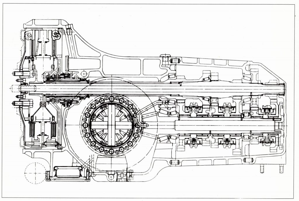 PDK gearbox technical drawing