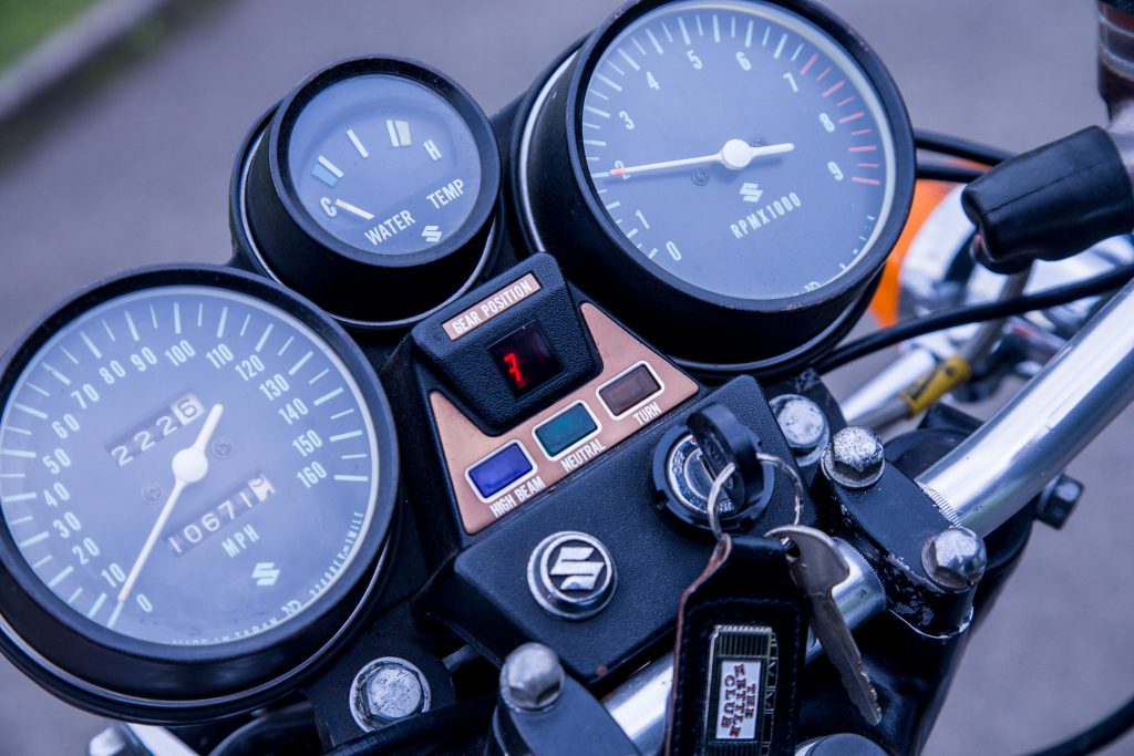 1972 Suzuki GT750 instruments