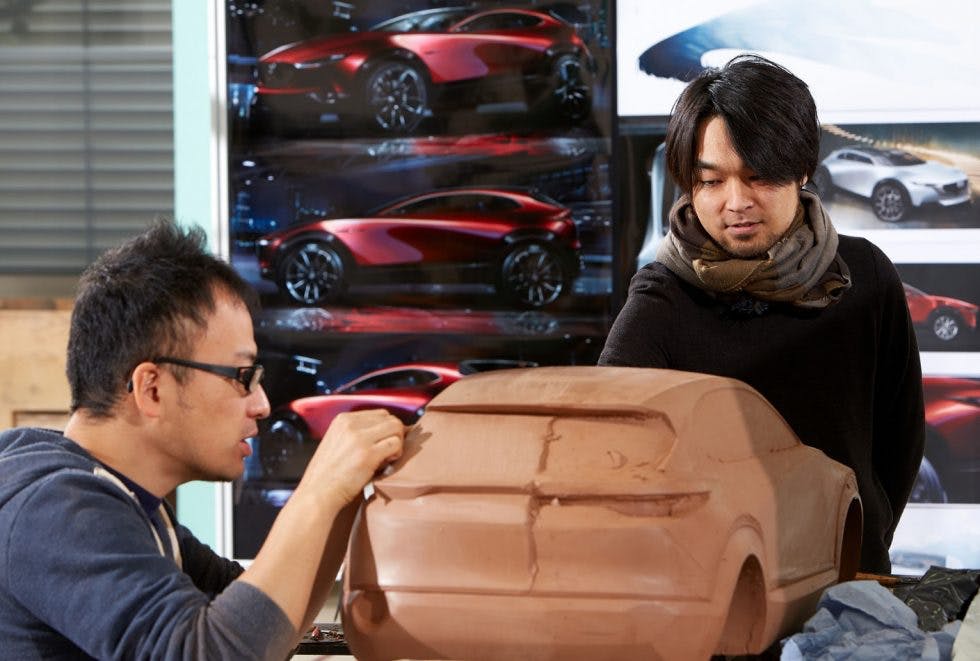 Mazda clay model design