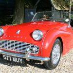 Thrilled to meet you: Frederick Forsyth Triumph TR3A for sale