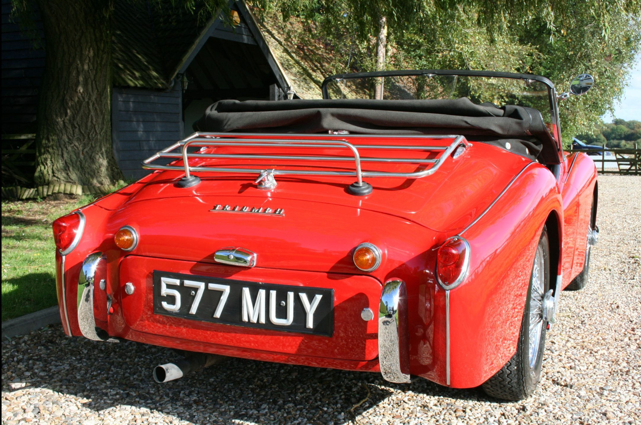 Triumph TR3A luggage rack