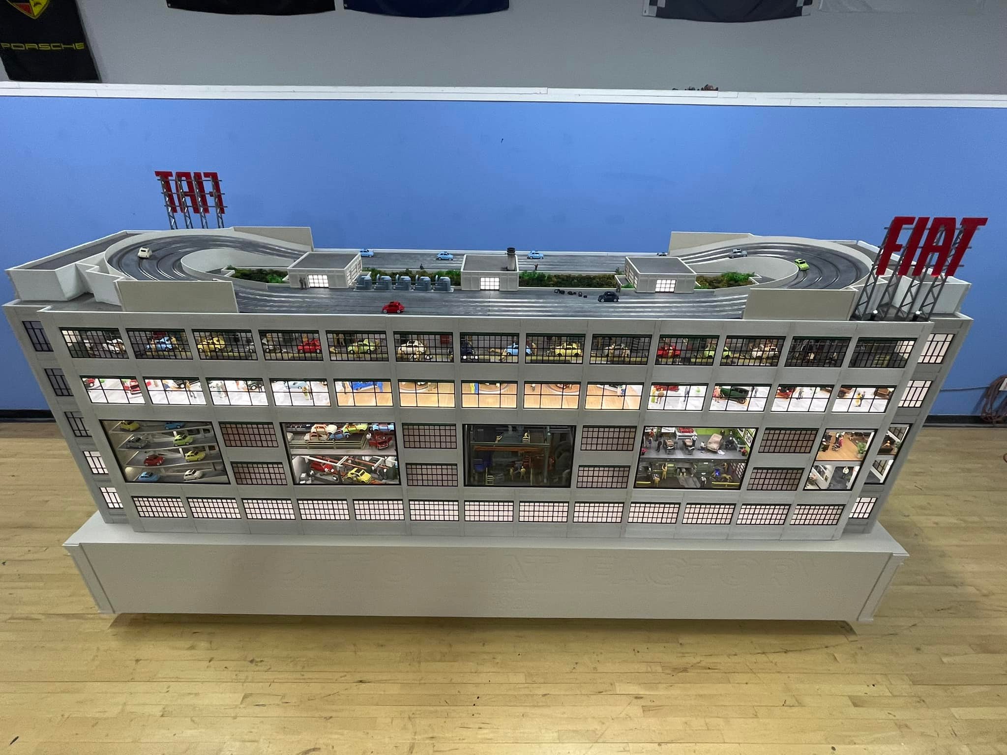 Model builder’s incredible Lingotto slot-car track