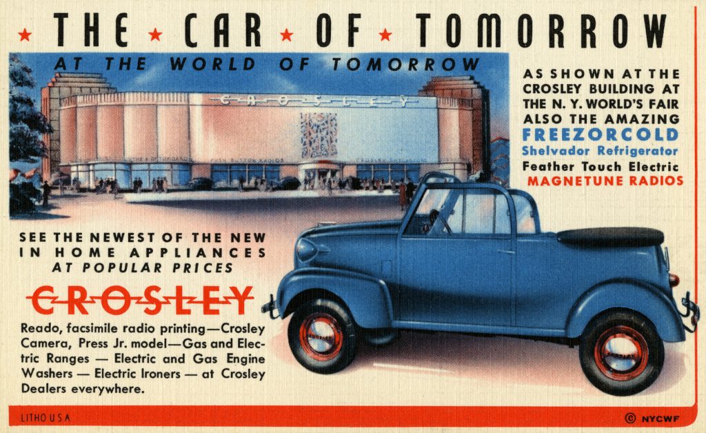 1949 Crosley postcard ad
