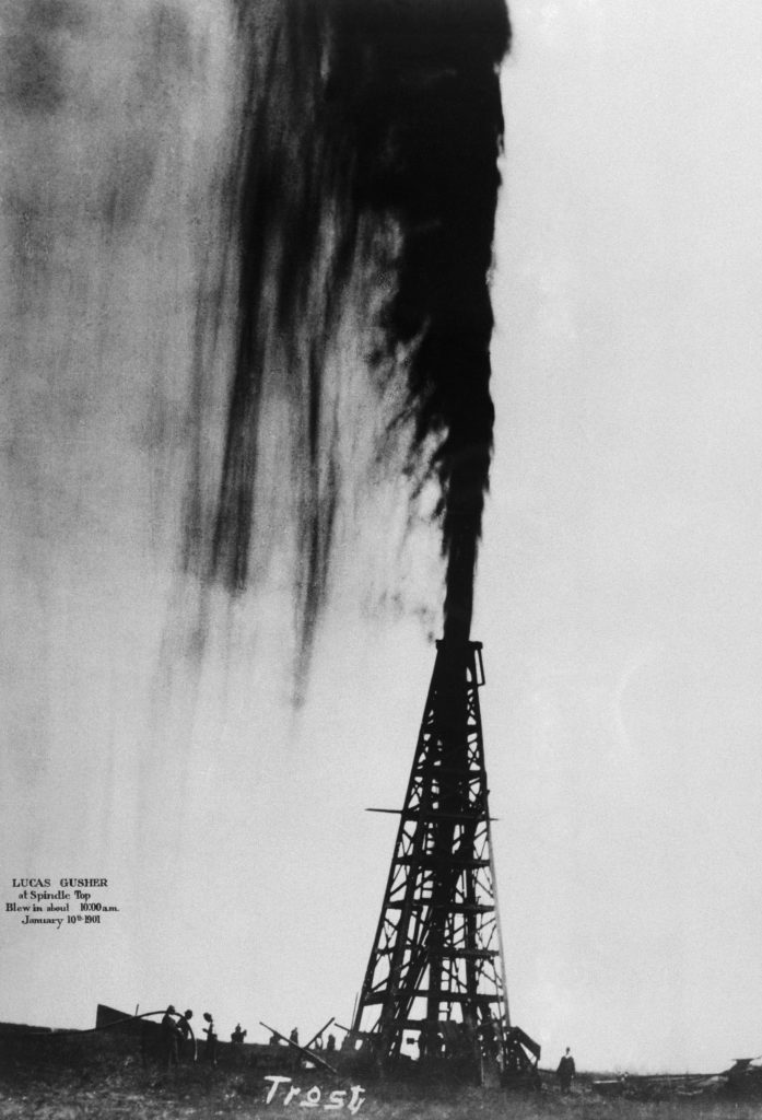 Oil at Spindletop Texas 1901