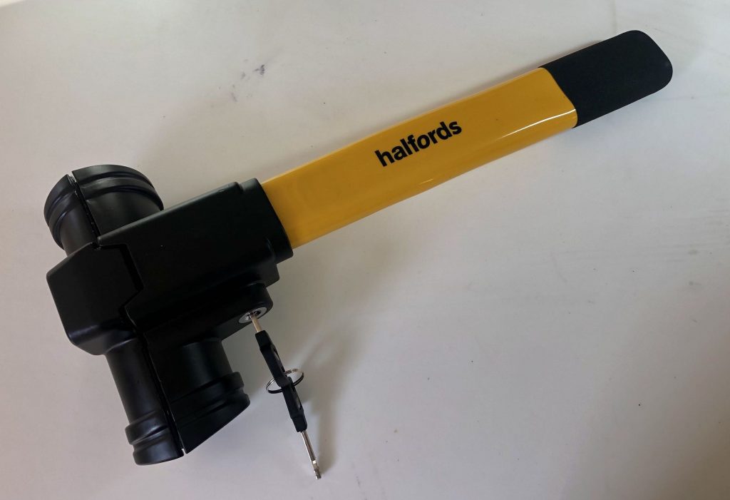 Halfords T-bar steering wheel lock