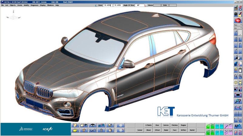 ICEM Surf computer modelling