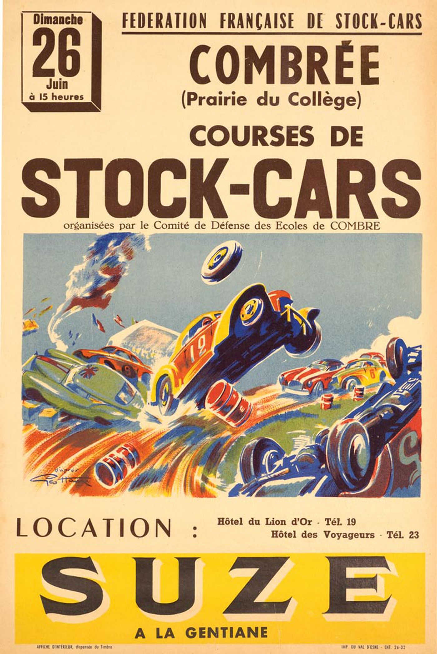 Stock car French poster