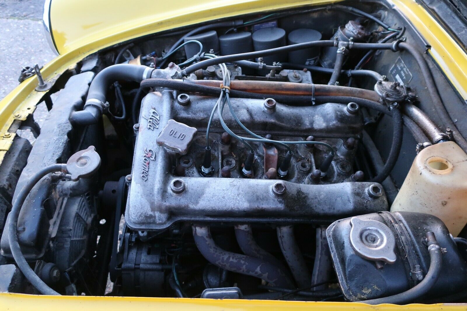 1963 Alfa Romeo Giulia Spider race engine