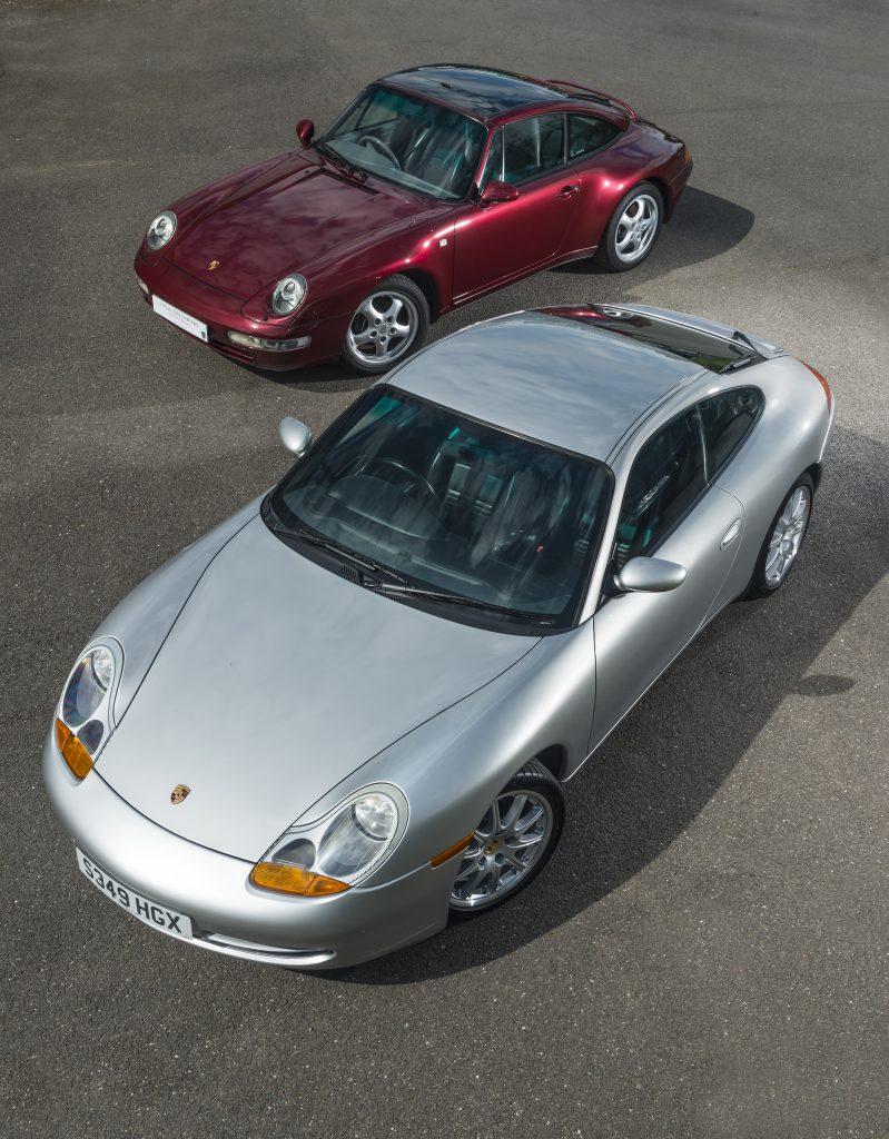 Porsche 911 996 and 993