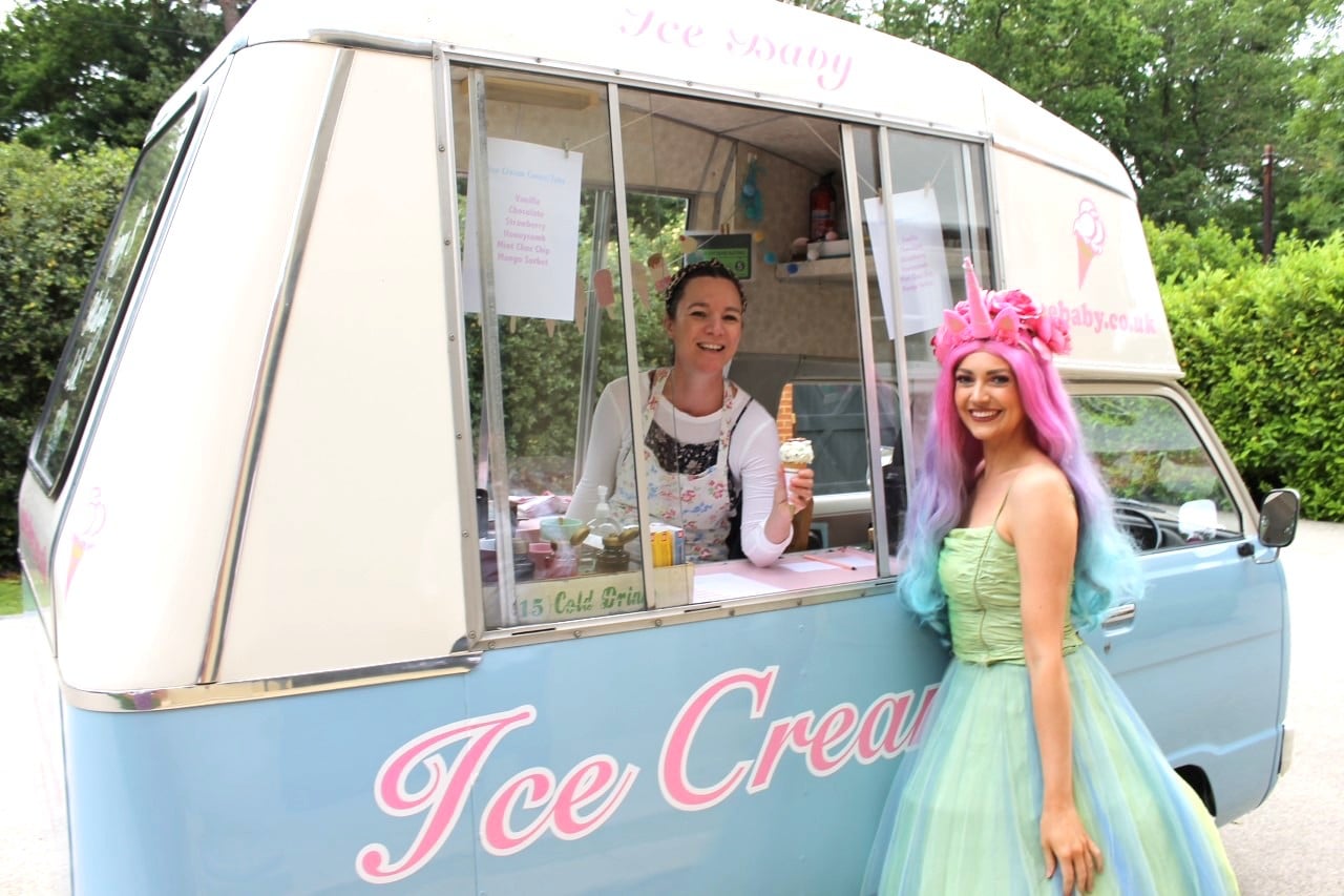 Your Classics Natasha Laws and her eighties Honda Acty ice cream van