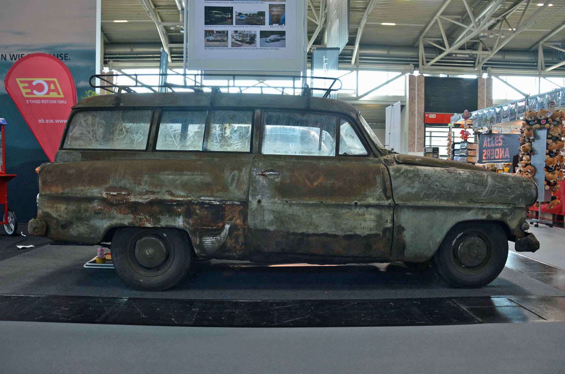 Berlin Opel dirty car tourist attraction