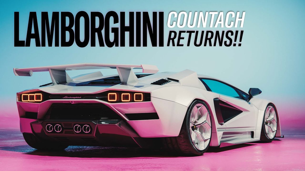 Redesigning the 2022 Lamborghini Countach | Rendered with Kyza